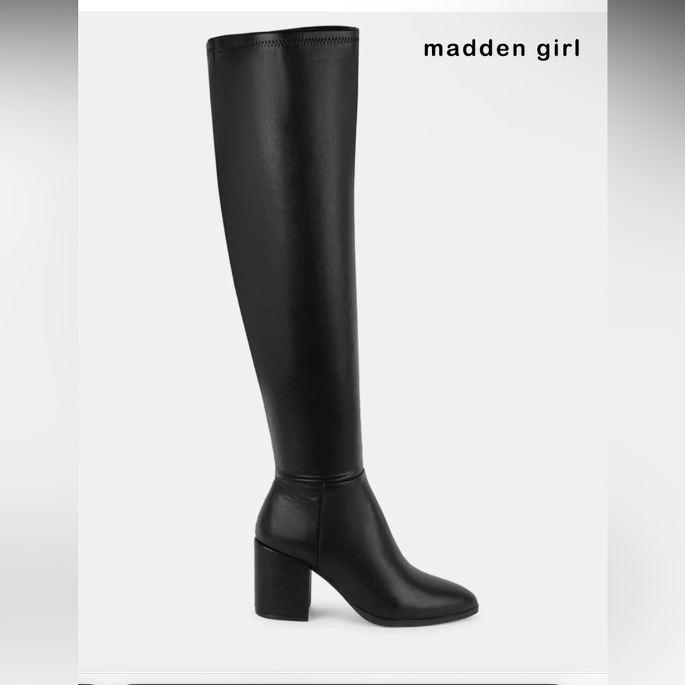 Steve Madden Tobias black knee high boots